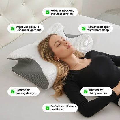 Restonic™ Premium Orthopedic Support Memory Foam Pillow